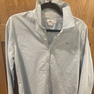 Vineyard Vines Light Blue Striped Button Down Shirt